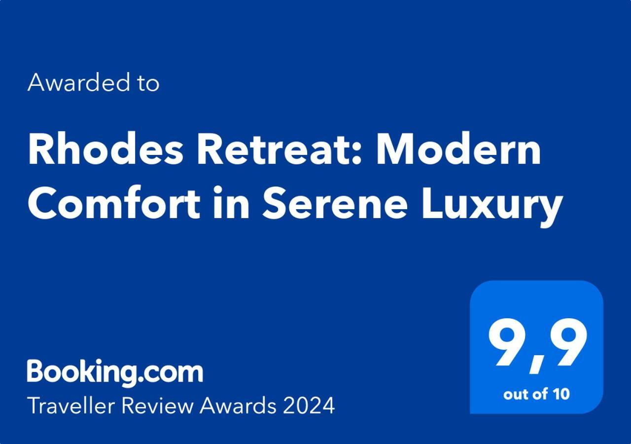 Rhodes Retreat: Modern Comfort In Serene Luxury Rhodes City Exterior photo